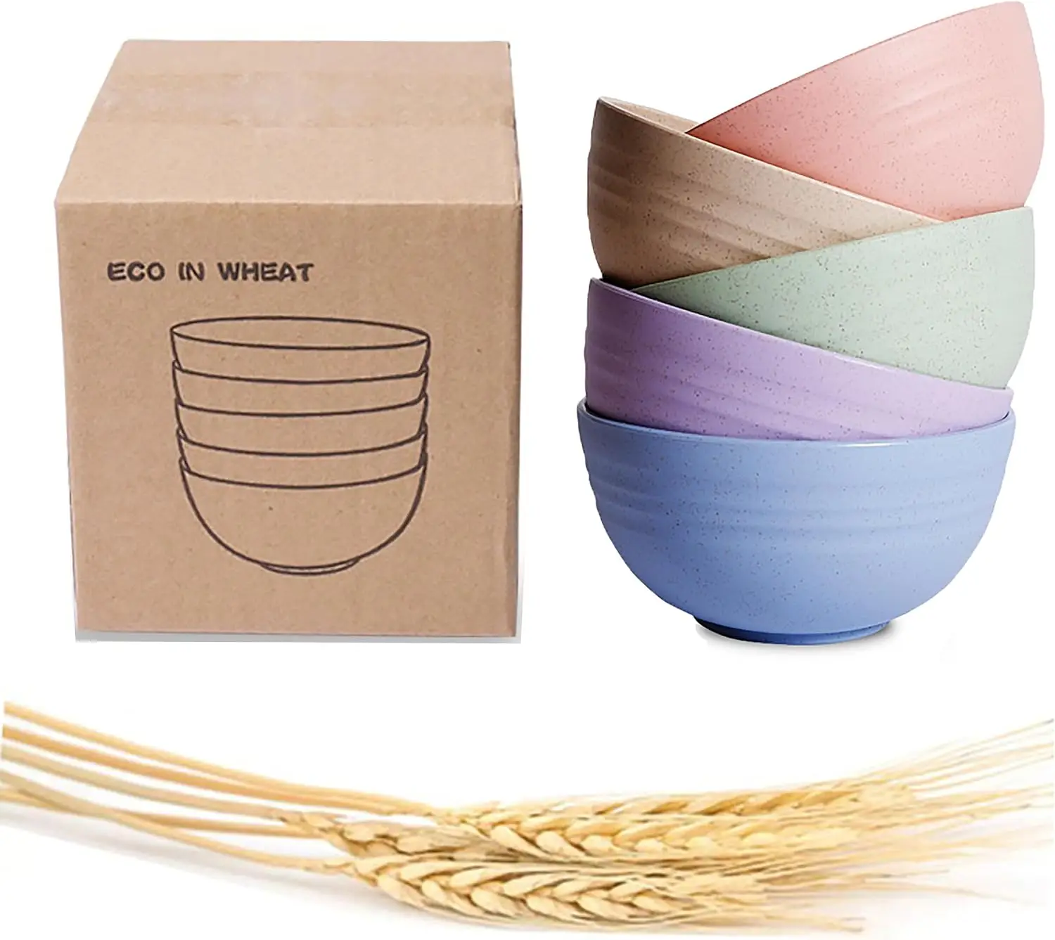 Eco-friendly Wheat Straw Bowls, 4.7 inches mini Snacks Bowl Sets,Unbreakable Natural Non-Toxin mini Bowls for Fruits, Microwave Dishwasher safe BPA FREE set of 5.
Eco-friendly Wheat Straw Bowls, 4.7 inches mini Snacks Bowl Sets,Unbreakable Natural Non-Toxin mini Bowls for Fruits, Microwave Dishwasher safe BPA FREE set of 5.