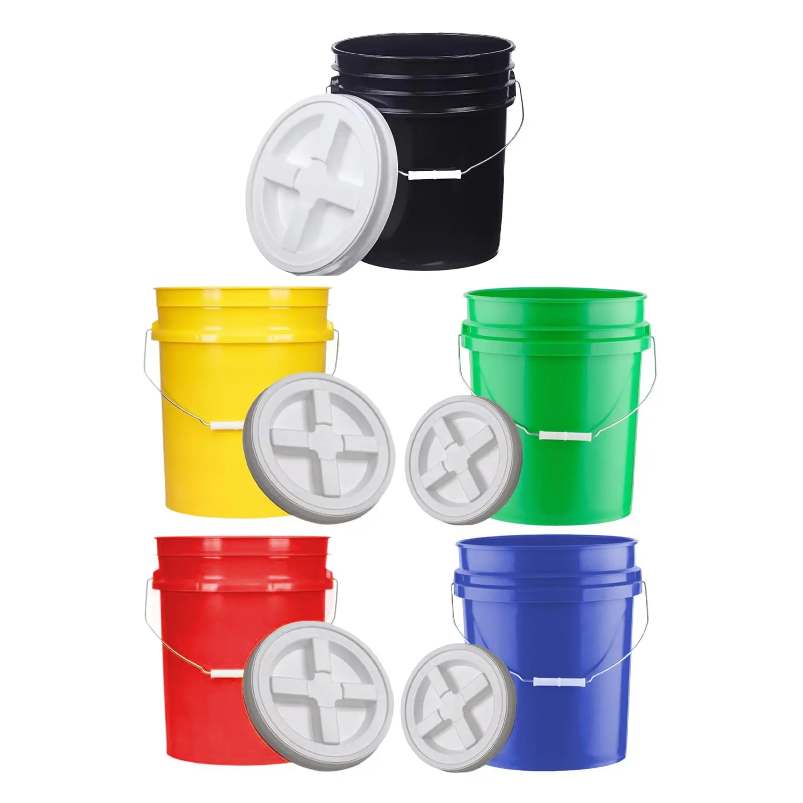 Bucket Pail Dry Food Storage Container with Screw Lid 20L for Gardening, Household,
Bucket Pail Dry Food Storage Container with Screw Lid 20L for Gardening, Household,