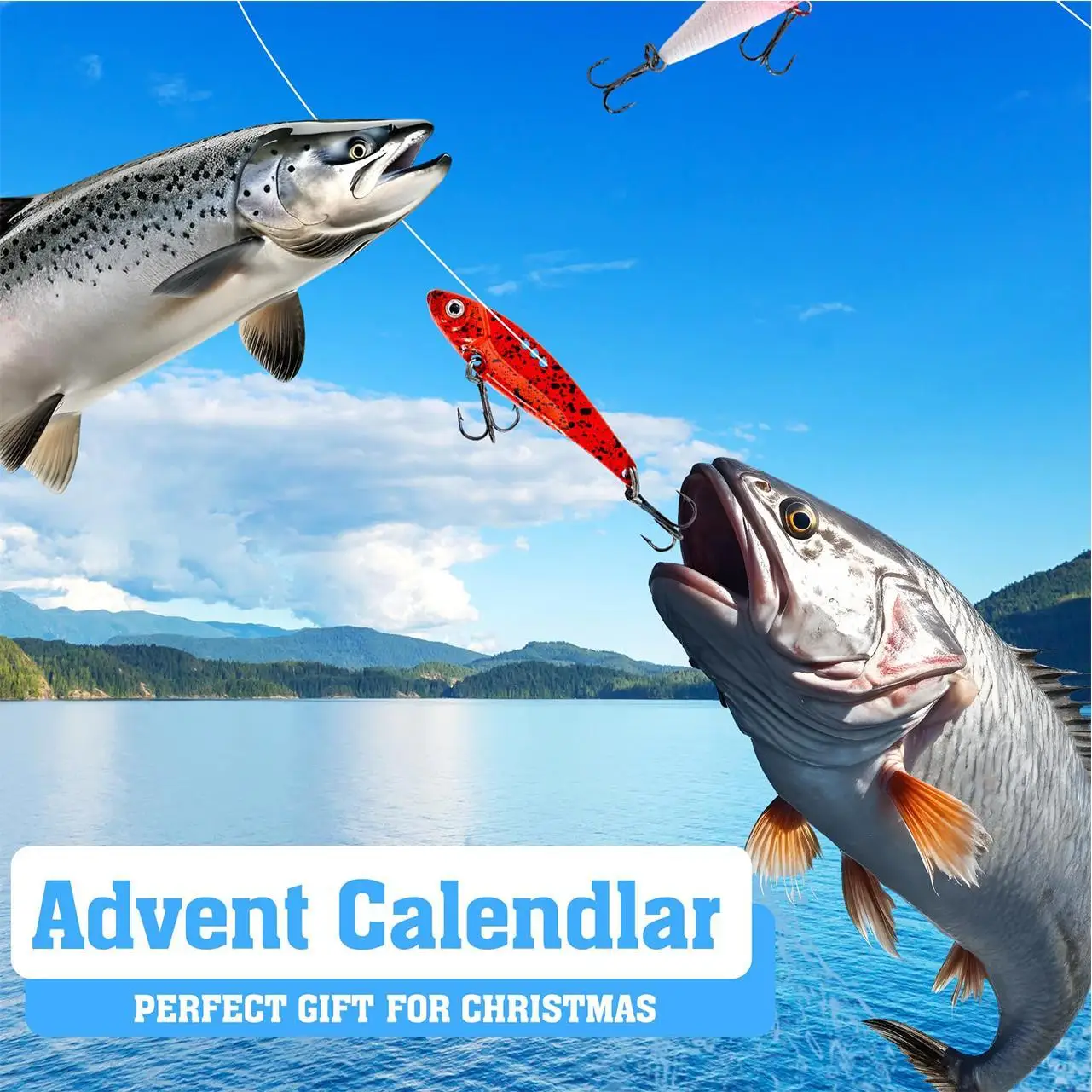 24 Days Christmas Fishing Countdown Calendar With Lures Realistic Baits For Beginner Men Dad Fisherman Outdoor holiday
24 Days Christmas Fishing Countdown Calendar With Lures Realistic Baits For Beginner Men Dad Fisherman Outdoor holiday