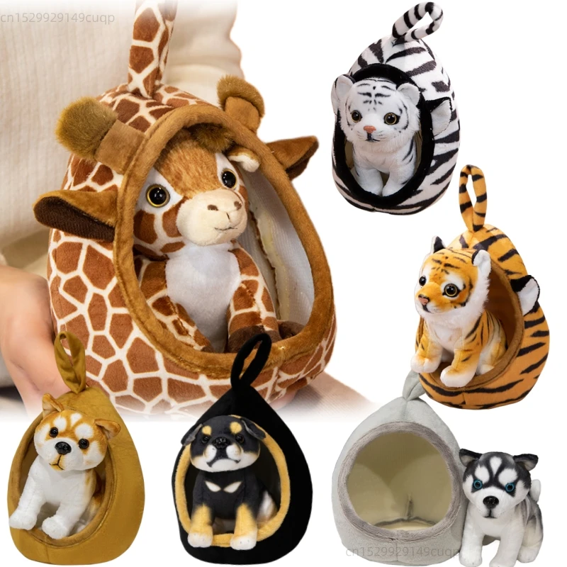 18cm Simulation Baby Tiger Lion Leopard Giraffe Dog Plush Toy Soft Wild Animal Forest With Nest Doll Boys Girls Birthday Gift
18cm Simulation Baby Tiger Lion Leopard Giraffe Dog Plush Toy Soft Wild Animal Forest With Nest Doll Boys Girls Birthday Gift