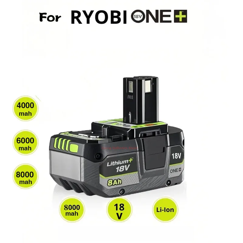 for RYOBI ONE+high-performance lithium battery 18V low self discharge, suitable for all ONE+tools P107 P108 P109 RB18L20
for RYOBI ONE+high-performance lithium battery 18V low self discharge, suitable for all ONE+tools P107 P108 P109 RB18L20