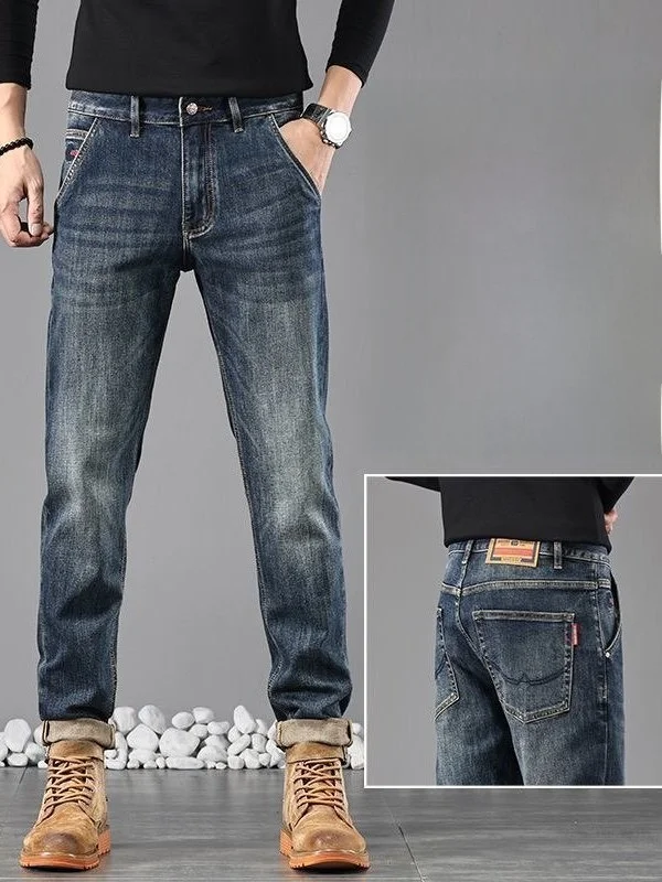 Мужские джинсы прямого кроя слим-фит из эластичной ткани, повседневные, весна 2026, новые, молодежные, износостойкие
Мужские джинсы прямого кроя слим-фит из эластичной ткани, повседневные, весна 2026, новые, молодежные, износостойкие