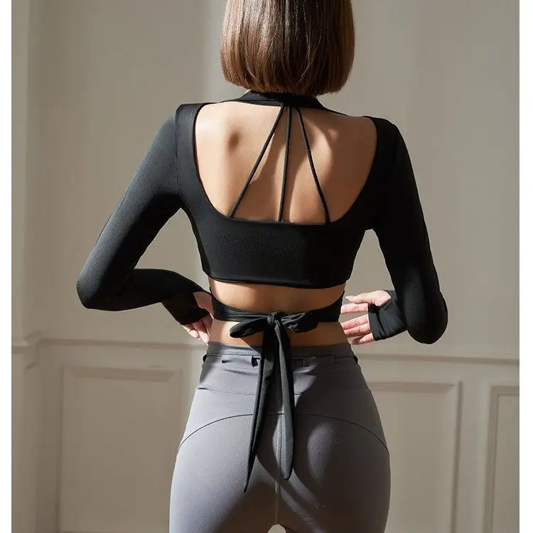 Sexy Deep V T-irt Women's Long Sve Yoga Fitn Pilates Top with Chest Pad Sports Faion Binding Ba Design Polyester
Sexy Deep V T-irt Women's Long Sve Yoga Fitn Pilates Top with Chest Pad Sports Faion Binding Ba Design Polyester