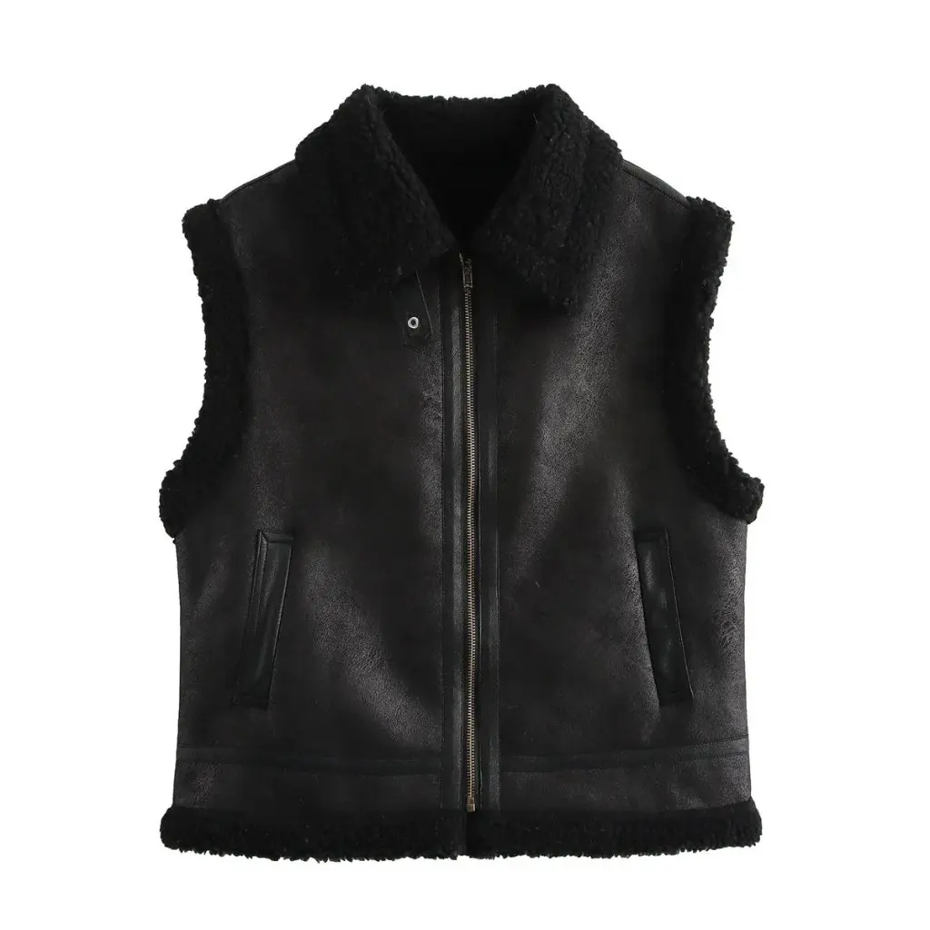 Women's Deerskin Velvet Vest Autumn Winter Lamb Velvet Fur Waistcoat New Fashion Outerwear
Women's Deerskin Velvet Vest Autumn Winter Lamb Velvet Fur Waistcoat New Fashion Outerwear