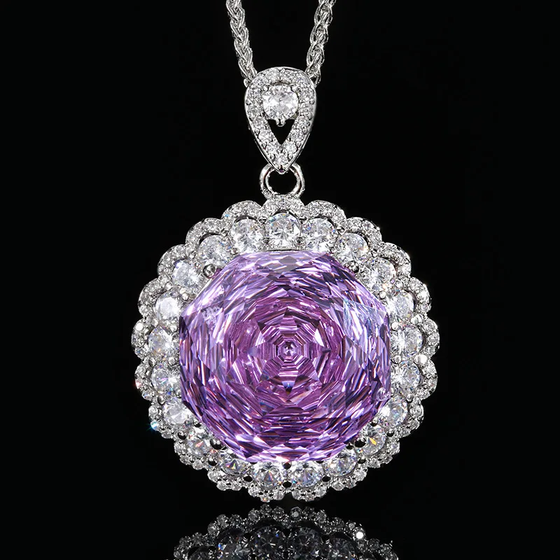 Glamorous Purple Round Crystal Jewelry Elegant Fashion Women's Adjustable Ring Macrame Necklace for Party Wedding Accessories
Glamorous Purple Round Crystal Jewelry Elegant Fashion Women's Adjustable Ring Macrame Necklace for Party Wedding Accessories