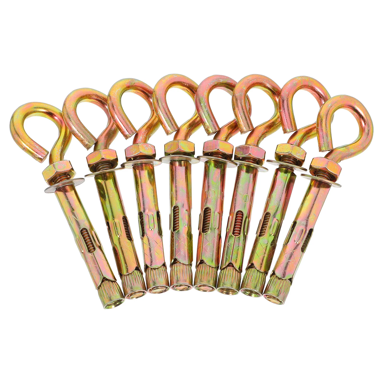 8pcs Expansion Bolts Circled Golden Carbon Steel Wall Anchors Eyebolt for Concrete Practical Material Sleek Design Versatile
8pcs Expansion Bolts Circled Golden Carbon Steel Wall Anchors Eyebolt for Concrete Practical Material Sleek Design Versatile