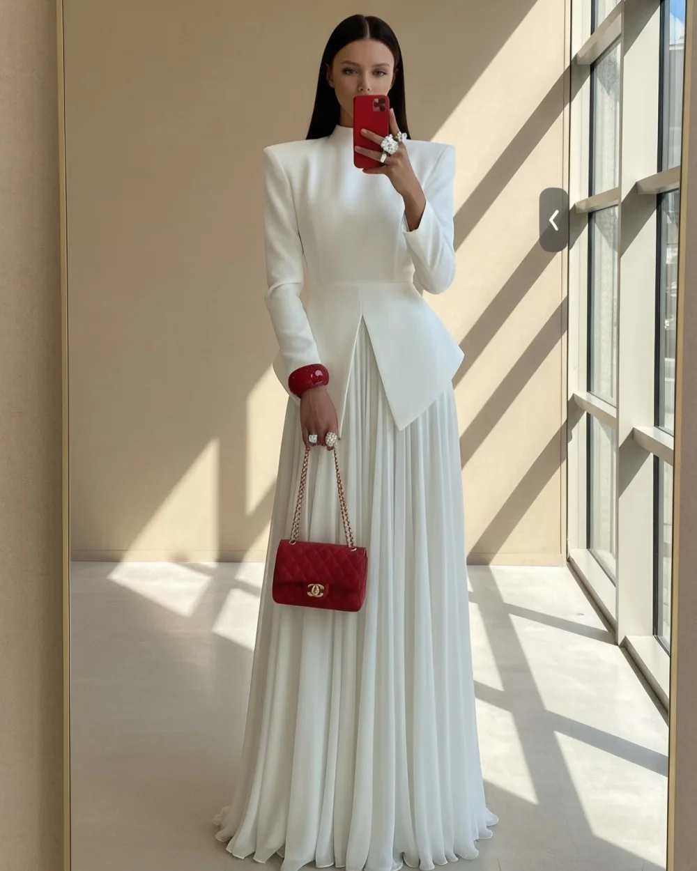 Customized Elegant Women Jersey Ruched Pleat A-Line Evening Dresses Formal High Collar Long Sleeves Floor Lenght Prom Dresses
Customized Elegant Women Jersey Ruched Pleat A-Line Evening Dresses Formal High Collar Long Sleeves Floor Lenght Prom Dresses