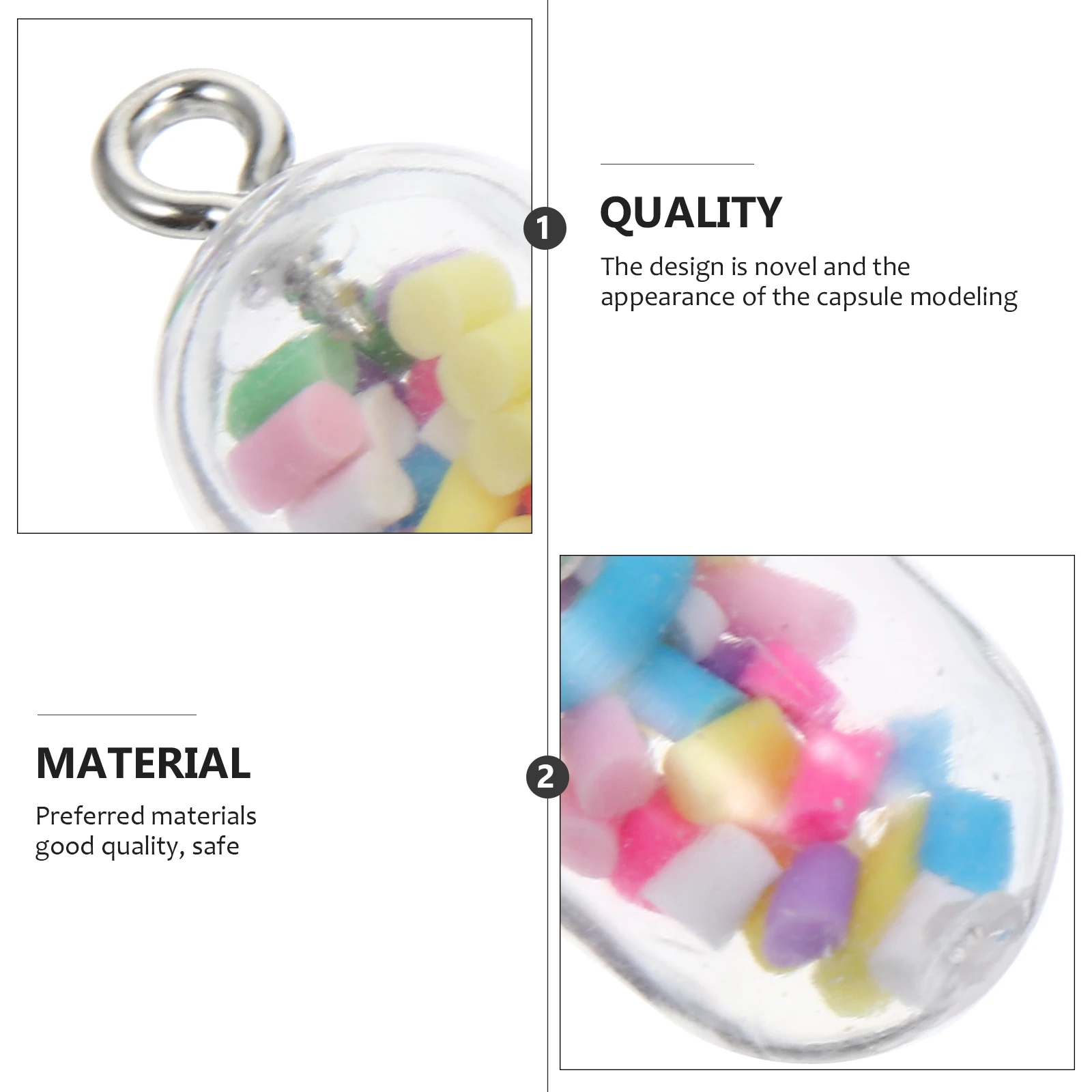 20Pcs Capsule Phone Shell Accessories Charms Novel Cute Keychain Earrings Pendants Lovely Pills for Bracelets Necklaces
20Pcs Capsule Phone Shell Accessories Charms Novel Cute Keychain Earrings Pendants Lovely Pills for Bracelets Necklaces