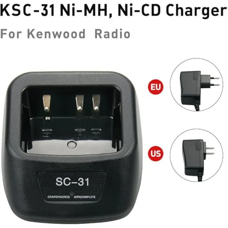 KSC-31 Rapid Battery Charger for Kenwood Walkie Talkie KNB-29N KNB-30A KNB-45L Battery TK-2200 TK-2202 TK-2212 TK-3200 TK-3200
KSC-31 Rapid Battery Charger for Kenwood Walkie Talkie KNB-29N KNB-30A KNB-45L Battery TK-2200 TK-2202 TK-2212 TK-3200 TK-3200