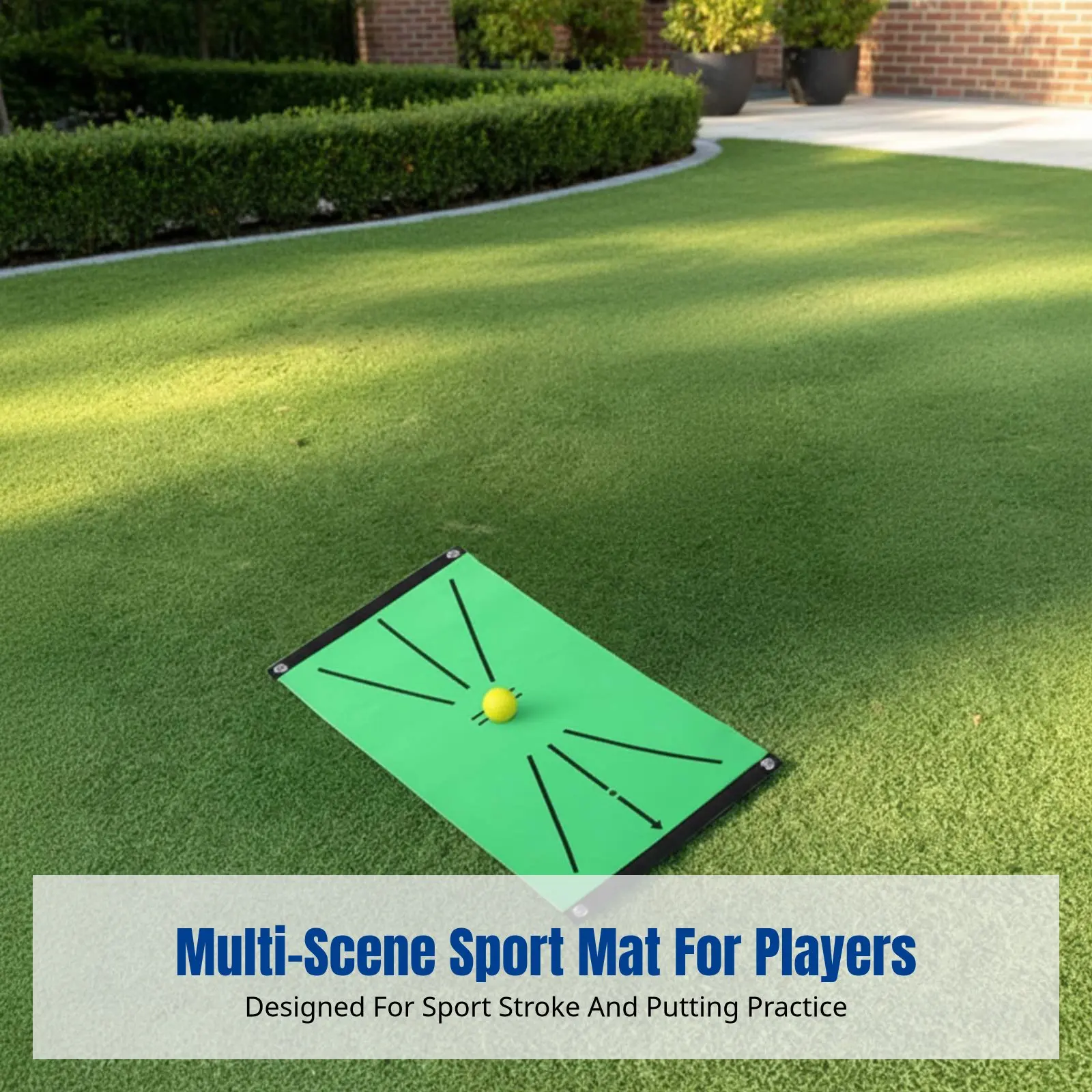 Спортивный коврик SBR для отработки ударов, складной тренировочный мат, для отработки паттинга в помещении, с направляющими для выравнивания, прочное покрытие
Спортивный коврик SBR для отработки ударов, складной тренировочный мат, для отработки паттинга в помещении, с направляющими для выравнивания, прочное покрытие