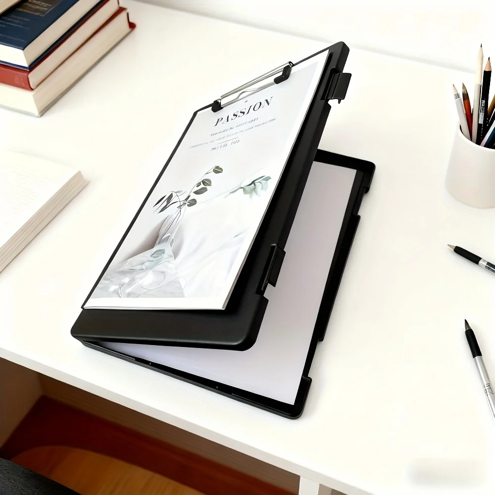A4 File Folder Storage Box Plate Clip Student Special Test Paper Storage And Finishing Artifact Large Capacity Subject Test Pa
A4 File Folder Storage Box Plate Clip Student Special Test Paper Storage And Finishing Artifact Large Capacity Subject Test Pa