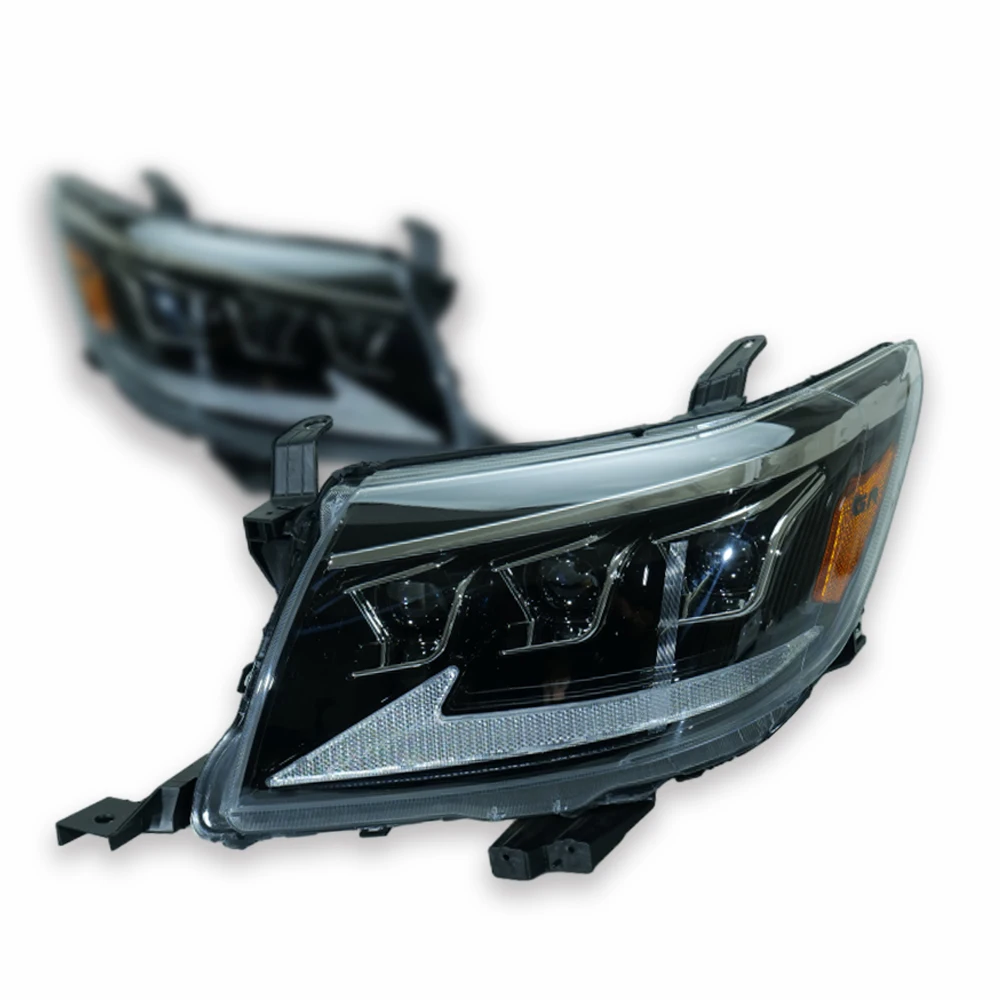 Car Headlights For Toyota HILUX Vigo 2012-2014 Upgrade Modified 3 Lens Projector Styling Headlamps Sequential Turn Signal Lamp
Car Headlights For Toyota HILUX Vigo 2012-2014 Upgrade Modified 3 Lens Projector Styling Headlamps Sequential Turn Signal Lamp