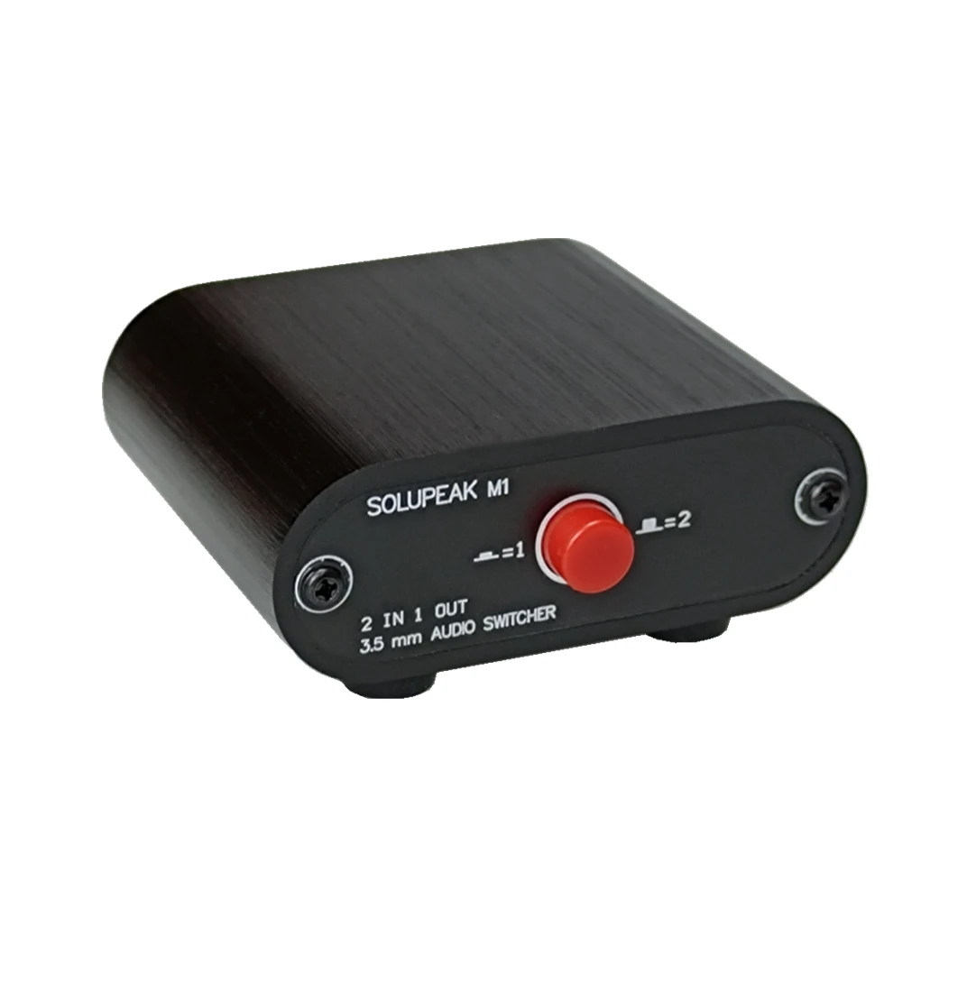 2 PORT 3.5mm STEREO Manual Switch Box AUX Audio source signal Speaker selector 1/8 headphone switcher mini 2(1)in 1(2)out -M1
2 PORT 3.5mm STEREO Manual Switch Box AUX Audio source signal Speaker selector 1/8 headphone switcher mini 2(1)in 1(2)out -M1