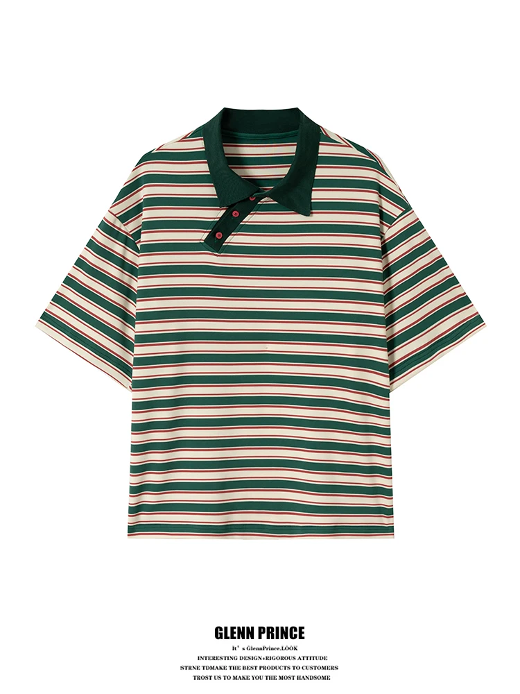 American Retro Striped Shirt Men's Summer Short Sleeve Asymmetrical Zipper T-Shirt Breathable Polyester Spandex Blend
American Retro Striped Shirt Men's Summer Short Sleeve Asymmetrical Zipper T-Shirt Breathable Polyester Spandex Blend