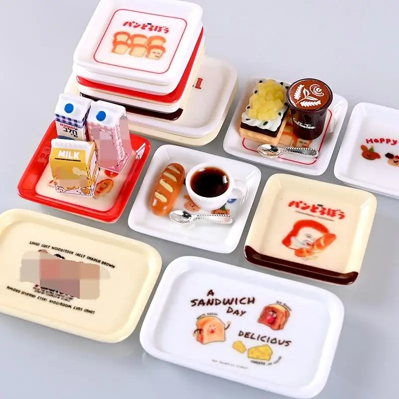 10Pcs 1/12 Dollhouse Cartoon Mini Tray Dishes Set Dollhouse Simulation Kitchen Decoration Toy Kid Pretend Play Toys
10Pcs 1/12 Dollhouse Cartoon Mini Tray Dishes Set Dollhouse Simulation Kitchen Decoration Toy Kid Pretend Play Toys
