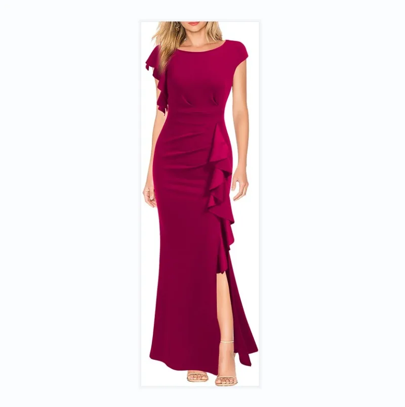 2025 New Harajuku Vintage Women's Crew Neck Dresses Casual Temperament High Waist Ruffle Trim Split Hem Cocktail Elegant Dress
2025 New Harajuku Vintage Women's Crew Neck Dresses Casual Temperament High Waist Ruffle Trim Split Hem Cocktail Elegant Dress