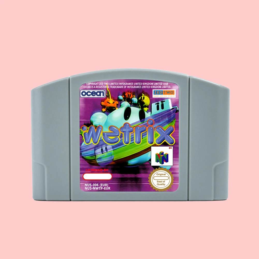 Wetrix Game Cartridge For N64 EUR PAL Retro 64 Bit Game Consoles 
Wetrix Game Cartridge For N64 EUR PAL Retro 64 Bit Game Consoles