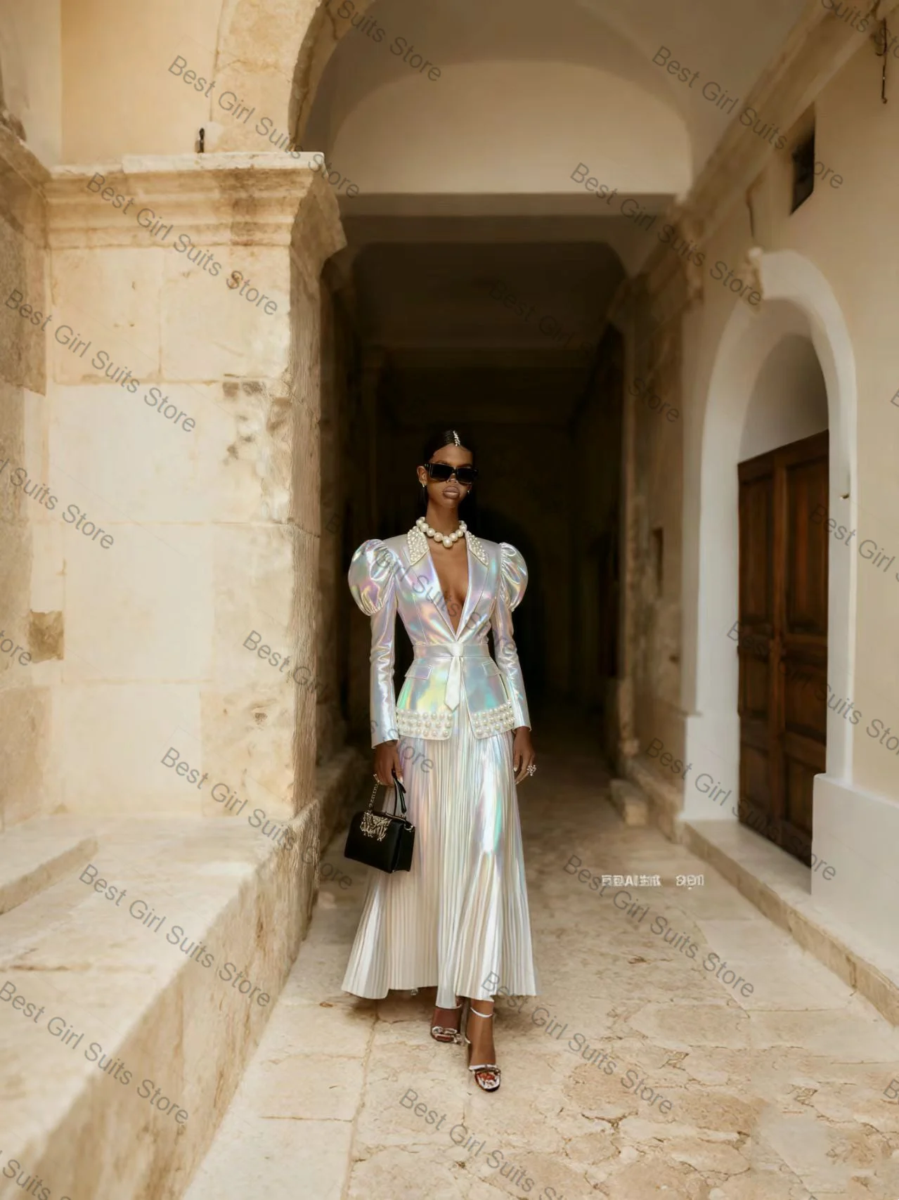 Женский костюм с белым жемчугом и юбкой, комплект из 2 предметов, блестящий пиджак + платье для выпускного вечера, официальная офисная женская куртка, индивидуальное вечерние свадебное пальто
Женский костюм с белым жемчугом и юбкой, комплект из 2 предметов, блестящий пиджак + платье для выпускного вечера, официальная офисная женская куртка, индивидуальное вечерние свадебное пальто