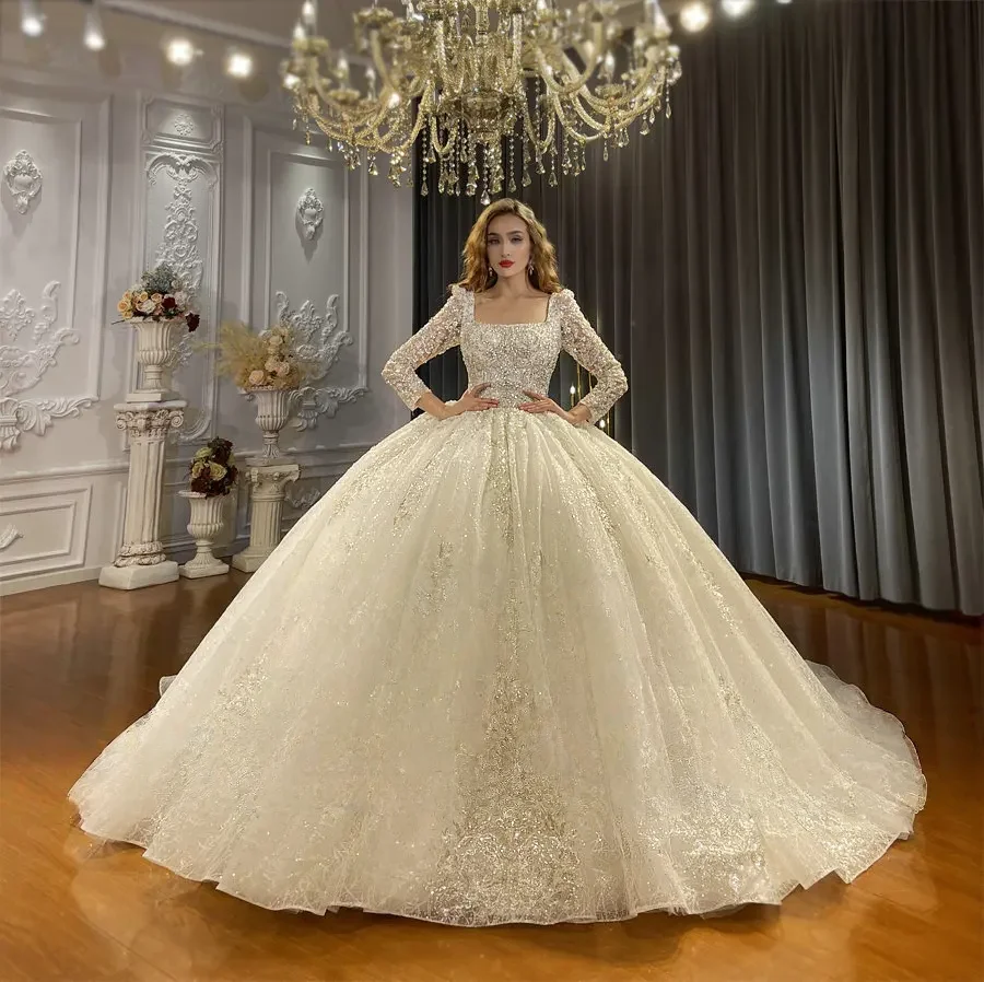 Customized Luxury Ball Gown Wedding Dresses Square Neckling Gown Wedding Dress AmandaNovias Official
Customized Luxury Ball Gown Wedding Dresses Square Neckling Gown Wedding Dress AmandaNovias Official