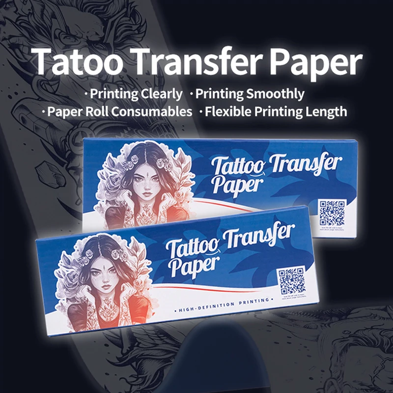 Tattoo transfer paper roll 210mm*30m ultra-clear transfer supports long-image printing with stand for long-lasting wear resistan
Tattoo transfer paper roll 210mm*30m ultra-clear transfer supports long-image printing with stand for long-lasting wear resistan