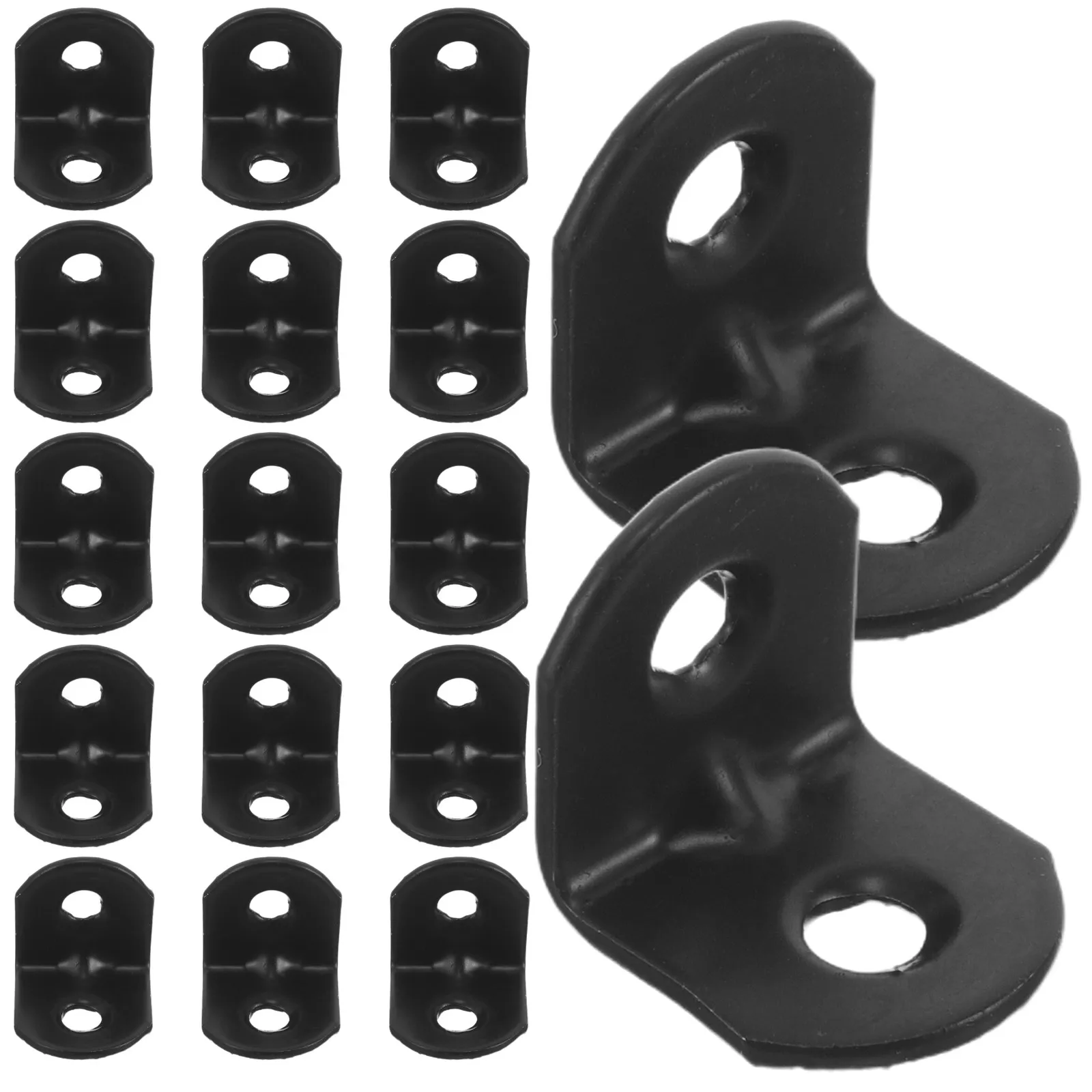 100pcs L Brackets For Shelves Black Metal Right Angle Brackets Heavy Duty L-Shaped Shelf Support Corner Iron Connector
100pcs L Brackets For Shelves Black Metal Right Angle Brackets Heavy Duty L-Shaped Shelf Support Corner Iron Connector
