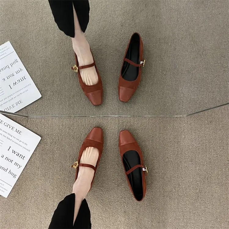 Женские туфли Мэри Джейн, французские туфли на плоской подошве с квадратным носком, женские вечерние туфли на мягкой подошве, новинка 2025 года, туфли-лодочки Fairy Mary Jane
Женские туфли Мэри Джейн, французские туфли на плоской подошве с квадратным носком, женские вечерние туфли на мягкой подошве, новинка 2025 года, туфли-лодочки Fairy Mary Jane