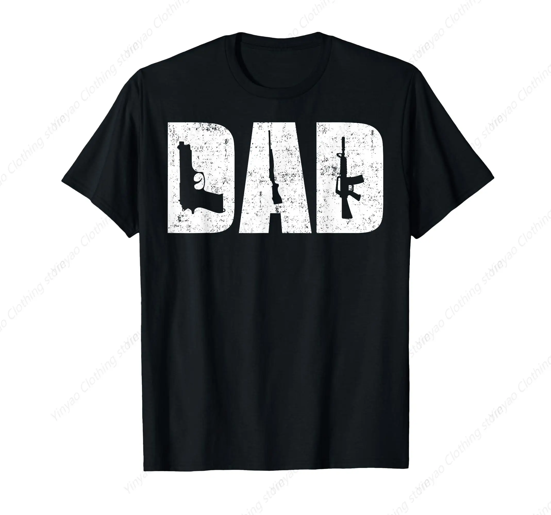 Dad and Gun Series Printed Men's Shirt Retro Gun Lover Dad Father's Day Cotton T-shirt Cool Gift
Dad and Gun Series Printed Men's Shirt Retro Gun Lover Dad Father's Day Cotton T-shirt Cool Gift