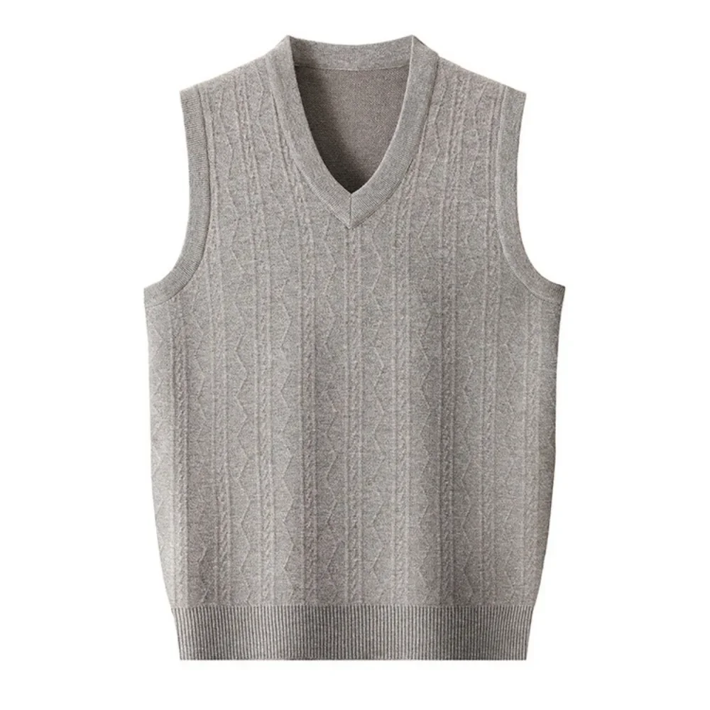 Men's Business Casual Pullover Wear Warm Sleeveless Wool Knitted Sweater Vest Tops
Men's Business Casual Pullover Wear Warm Sleeveless Wool Knitted Sweater Vest Tops