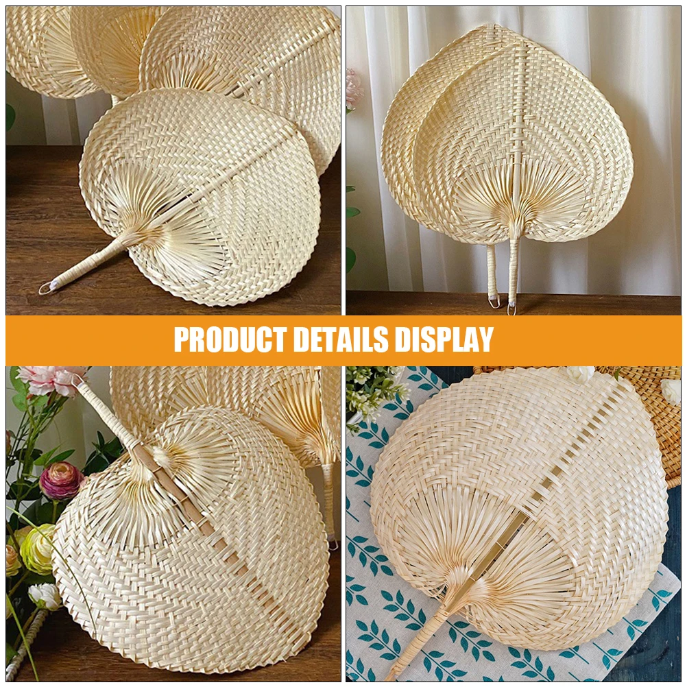 4pcs Bamboo Woven Hand Handmade Summer For Walking Beach Decor Dance Rustic Chinese Style Manual Fan Decorative Fan Wedding
4pcs Bamboo Woven Hand Handmade Summer For Walking Beach Decor Dance Rustic Chinese Style Manual Fan Decorative Fan Wedding