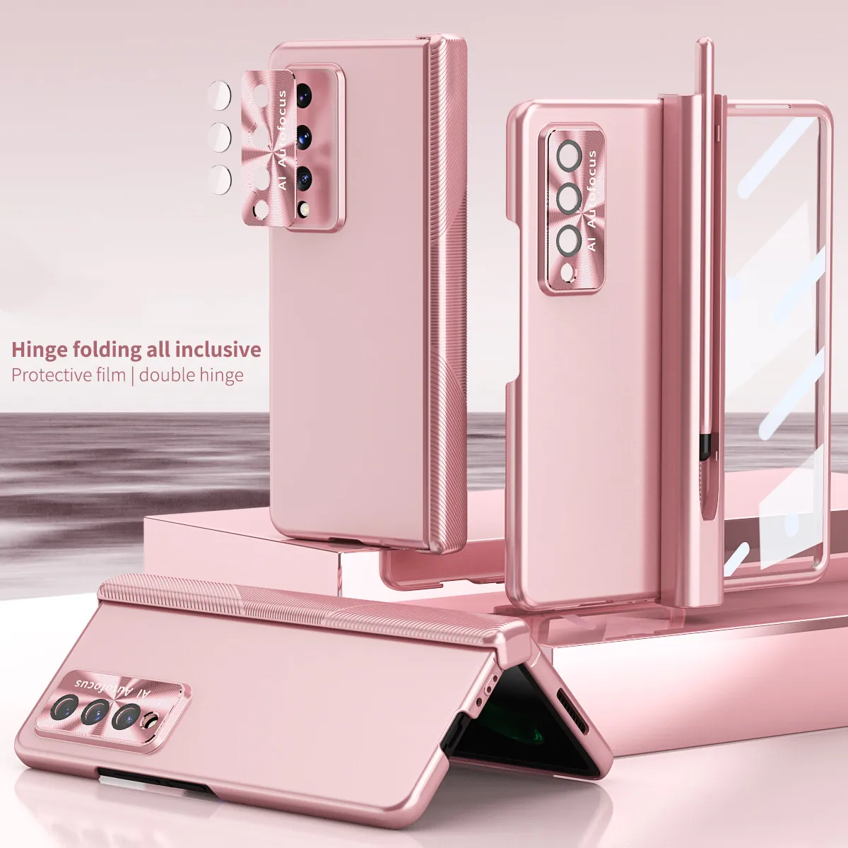 Luxury Fashion Tempered Glass Protector Film Case for Samsung Galaxy Z Fold3 Fold4 Fold 4 5G Fold 3 Pen Holder Folding Cases
Luxury Fashion Tempered Glass Protector Film Case for Samsung Galaxy Z Fold3 Fold4 Fold 4 5G Fold 3 Pen Holder Folding Cases