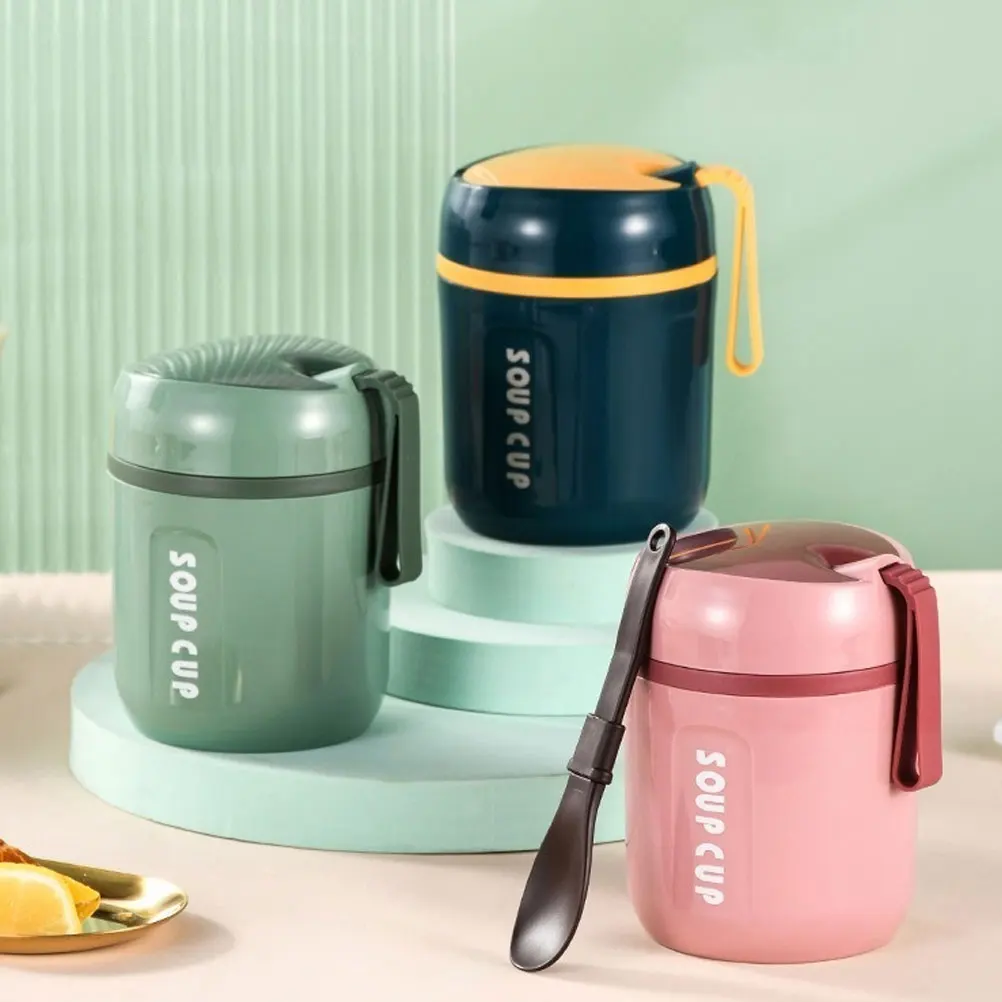 Insulated Breakfast Cup Soup Mug Thermal Portable Food Jar Leak Proof Stainless Steel PP Large Bottom Non Slip Design Kitchen
Insulated Breakfast Cup Soup Mug Thermal Portable Food Jar Leak Proof Stainless Steel PP Large Bottom Non Slip Design Kitchen
