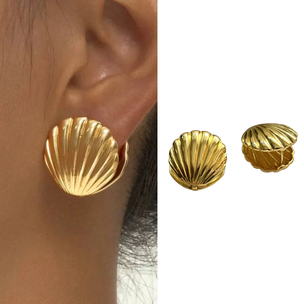 Vintage Metal Shell Stud Earrings for Women Punk Silver Color Texture Geometric Irregular Ear Buckle Jewelry Party Gift
Vintage Metal Shell Stud Earrings for Women Punk Silver Color Texture Geometric Irregular Ear Buckle Jewelry Party Gift