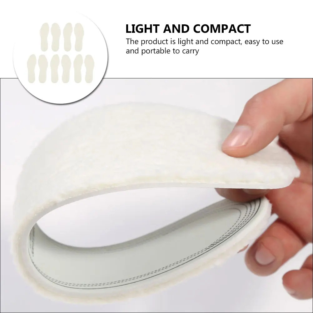 10pcs Winter Insoles EVA Wool Comfortable Warm Cold Proof Lightweight Portable Shoe Accessory for Men White Adult Use
10pcs Winter Insoles EVA Wool Comfortable Warm Cold Proof Lightweight Portable Shoe Accessory for Men White Adult Use