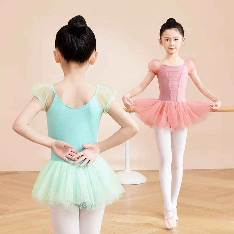 3-12Y Ballet Leotard Tulle Tutu Dress, Puff Short Sleeve Princess Dance Bodysuit for Stage Performance Party Gymnastics Wear
3-12Y Ballet Leotard Tulle Tutu Dress, Puff Short Sleeve Princess Dance Bodysuit for Stage Performance Party Gymnastics Wear