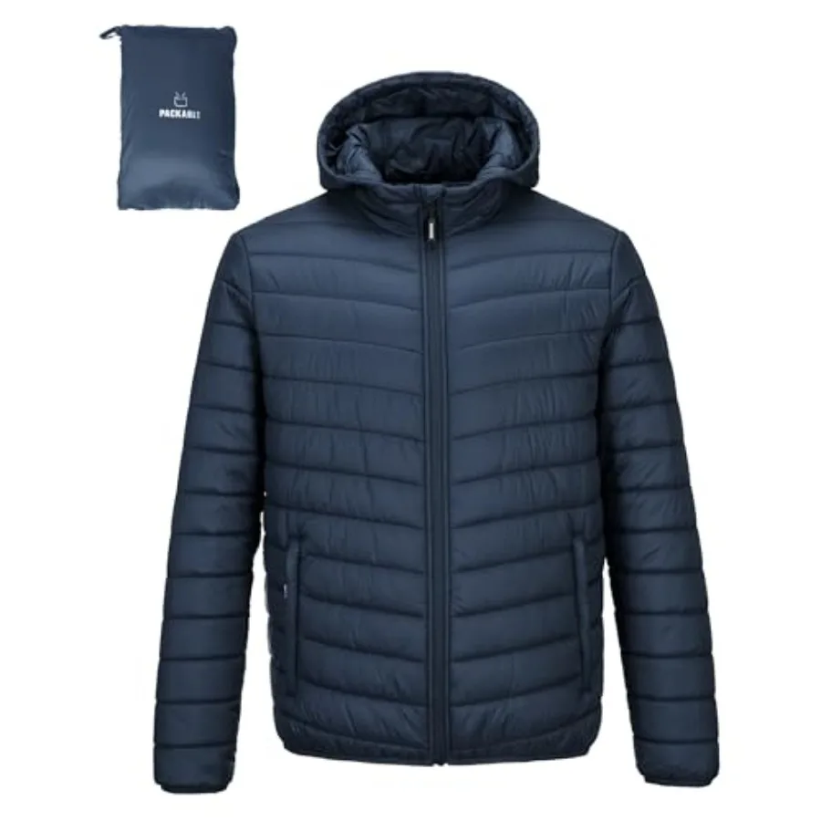 Outdoor Ventures Men's Lightweight Packable Hooded Puffer Jacket Insulated Winter Coat for Snow Ski Traveling
Outdoor Ventures Men's Lightweight Packable Hooded Puffer Jacket Insulated Winter Coat for Snow Ski Traveling