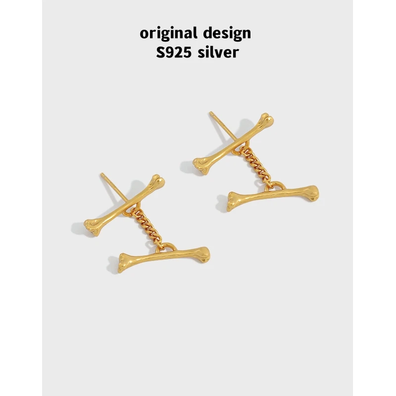 Original S925 sterling silver double-layered bone earrings for women, fashionable light luxury banquet fine jewelry
Original S925 sterling silver double-layered bone earrings for women, fashionable light luxury banquet fine jewelry