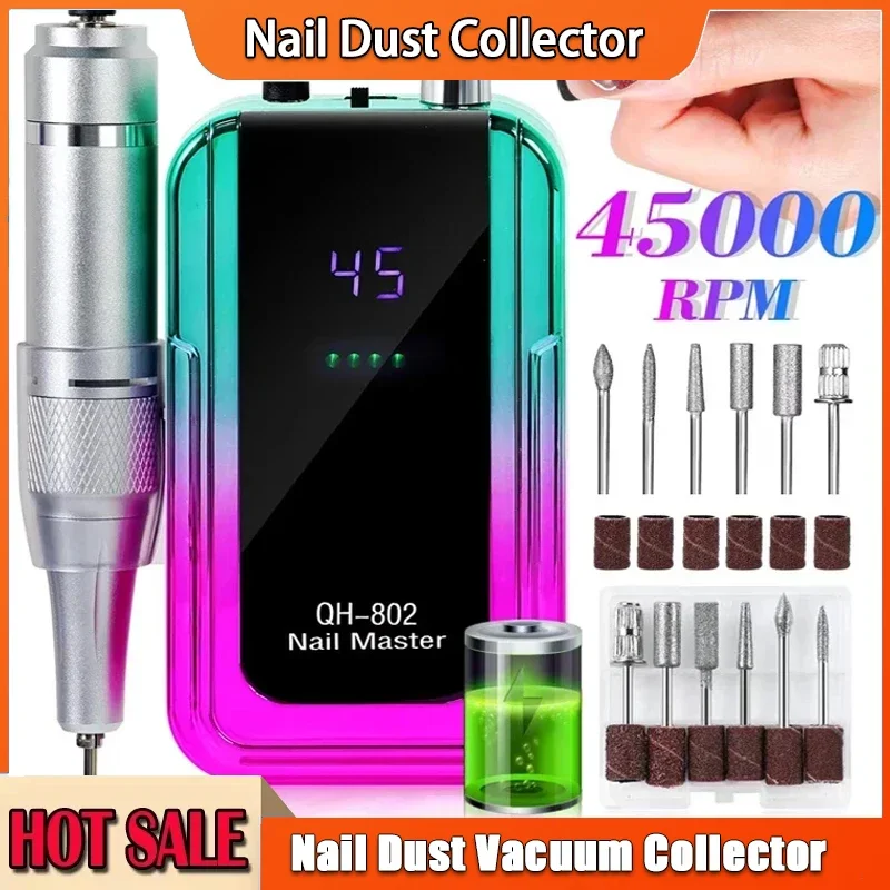 Перезаряжаемая электрическая дрель, 45000 об/мин, лазерная градиентная машина, малошумная цветная дрель для снятия маникюра, шлифовальная машина для ногтей A
Перезаряжаемая электрическая дрель, 45000 об/мин, лазерная градиентная машина, малошумная цветная дрель для снятия маникюра, шлифовальная машина для ногтей A