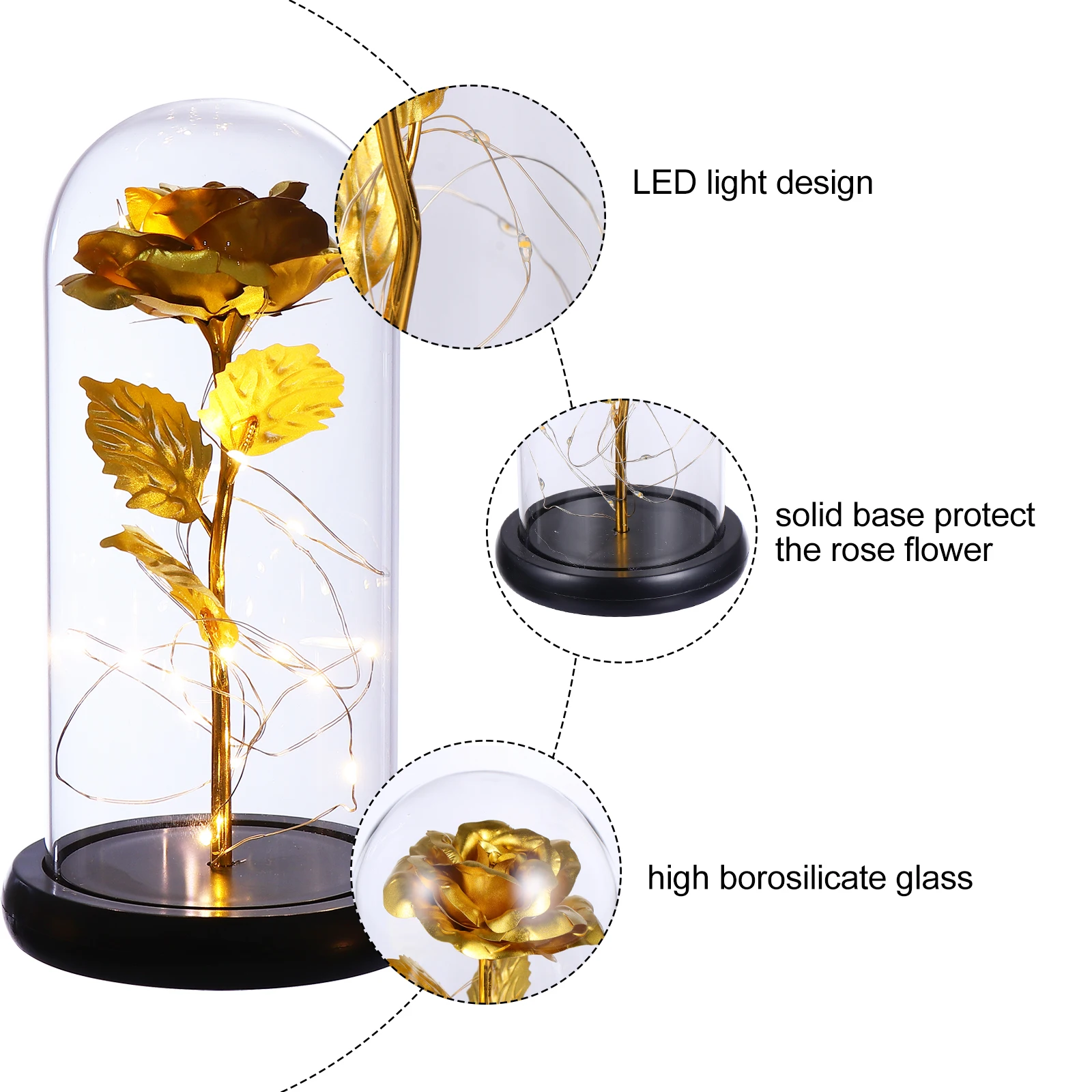 Artificial Roses High Borosilicate Glass Valentine Lamp Romantic Gift Wedding Anniversary Birthday Present Non Fading Rose
Artificial Roses High Borosilicate Glass Valentine Lamp Romantic Gift Wedding Anniversary Birthday Present Non Fading Rose