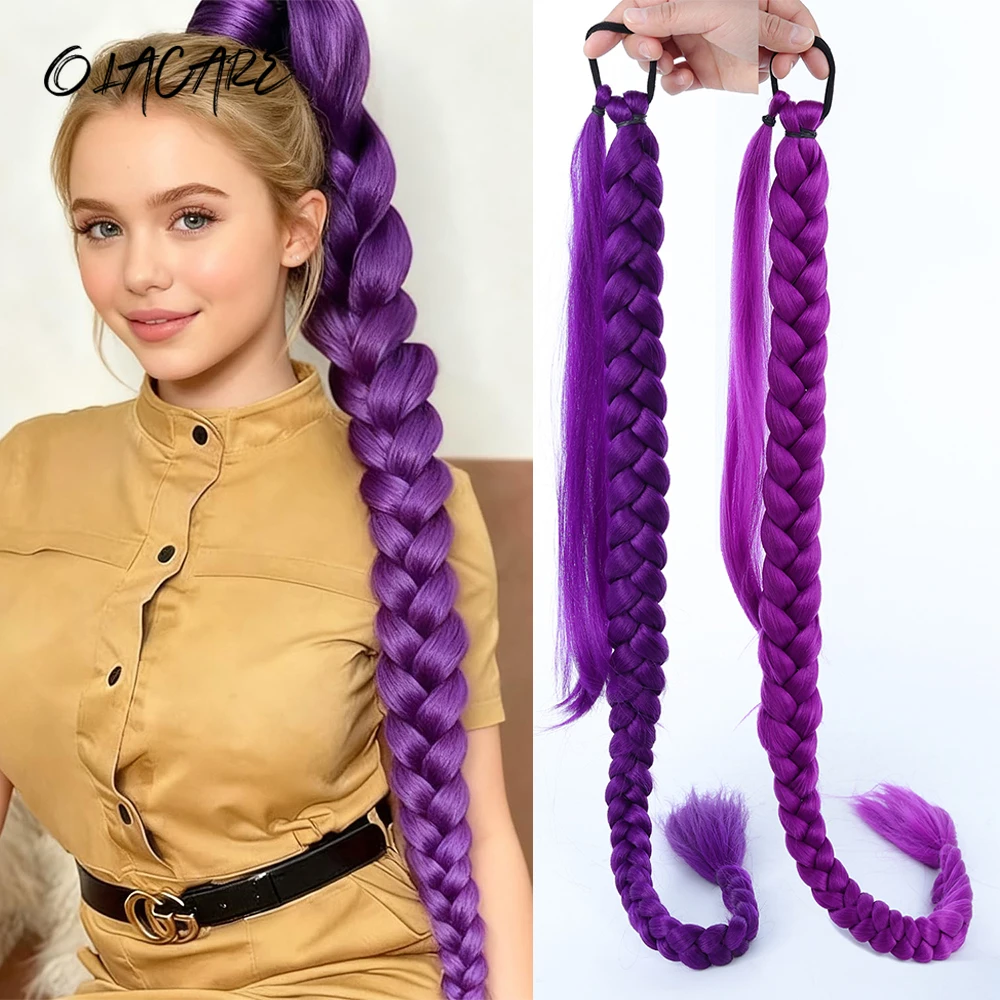 OLACARE синтетический фиолетовый хвостик, удлиненный резинка, длинный прямой хвост, женские аксессуары для волос на Хэллоуин
OLACARE синтетический фиолетовый хвостик, удлиненный резинка, длинный прямой хвост, женские аксессуары для волос на Хэллоуин