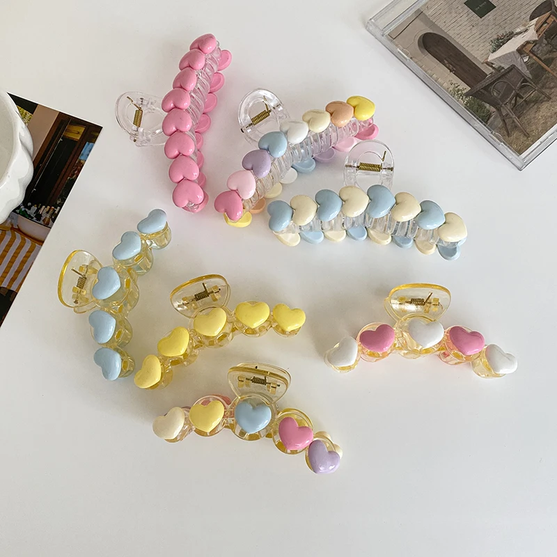 Colourful Heart Hair Clips for Women Multiple Haircuts Large Size Dopamine Hair Claws for Girls Korean Hair Accessories
Colourful Heart Hair Clips for Women Multiple Haircuts Large Size Dopamine Hair Claws for Girls Korean Hair Accessories