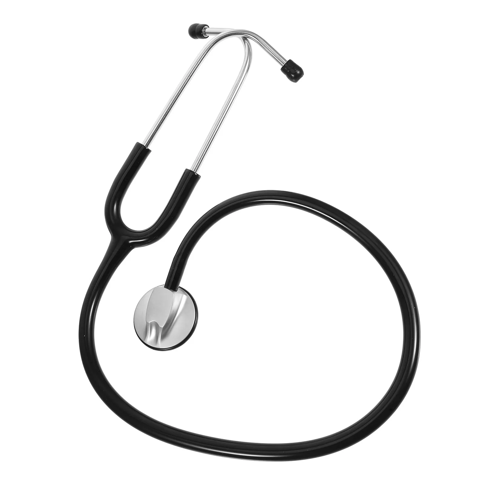 Черный однотрубный стетоскоп, прочный цинковый сплав, ПВХ, медицинское оборудование для медсестер, врачей, педиатрический кардиологический инструмент 
Черный однотрубный стетоскоп, прочный цинковый сплав, ПВХ, медицинское оборудование для медсестер, врачей, педиатрический кардиологический инструмент