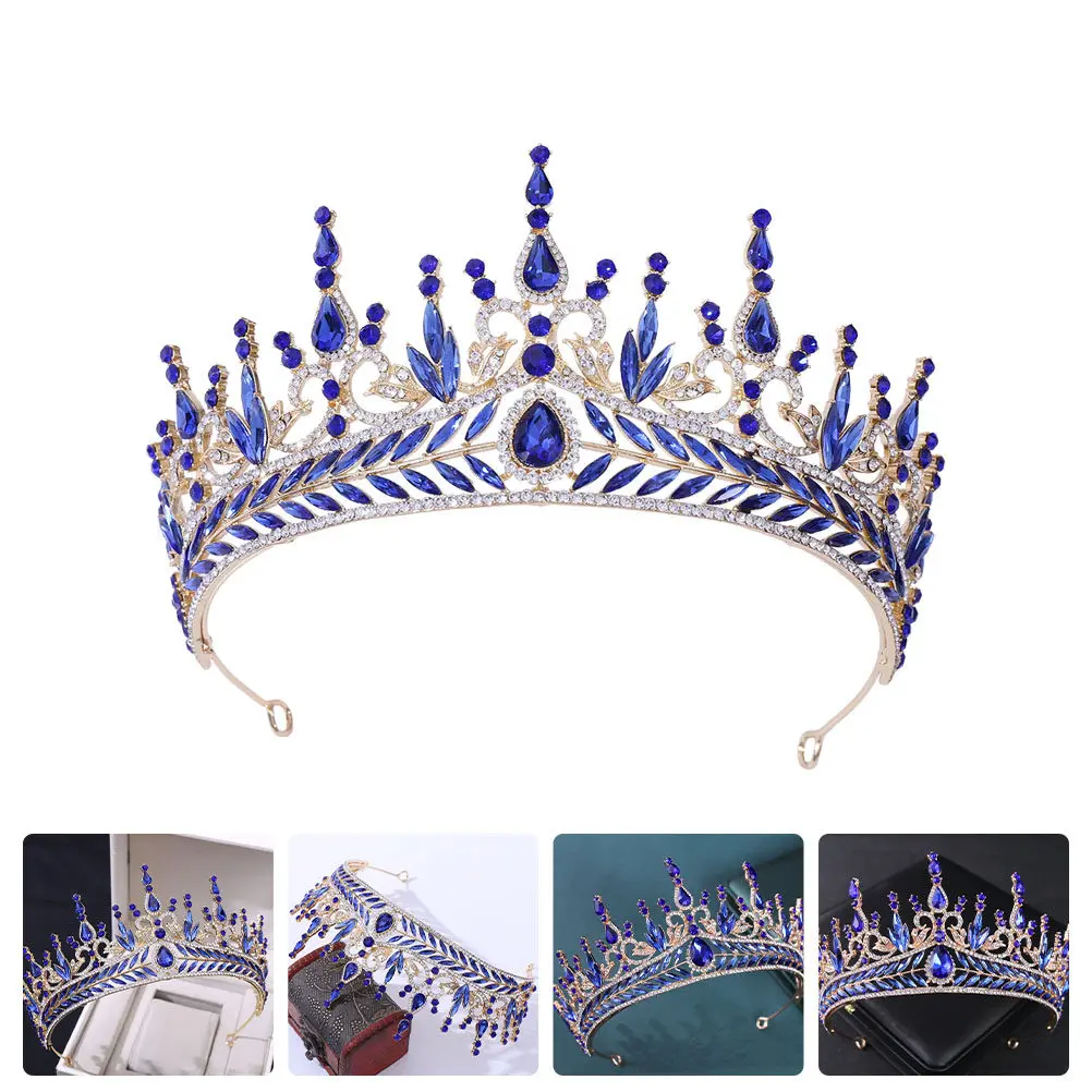 Elegant Crown Headdress Bridal Wedding Rhinestone Tiara Hair Decor for Parties Prom Cosplay Vintage Bride Crown
Elegant Crown Headdress Bridal Wedding Rhinestone Tiara Hair Decor for Parties Prom Cosplay Vintage Bride Crown