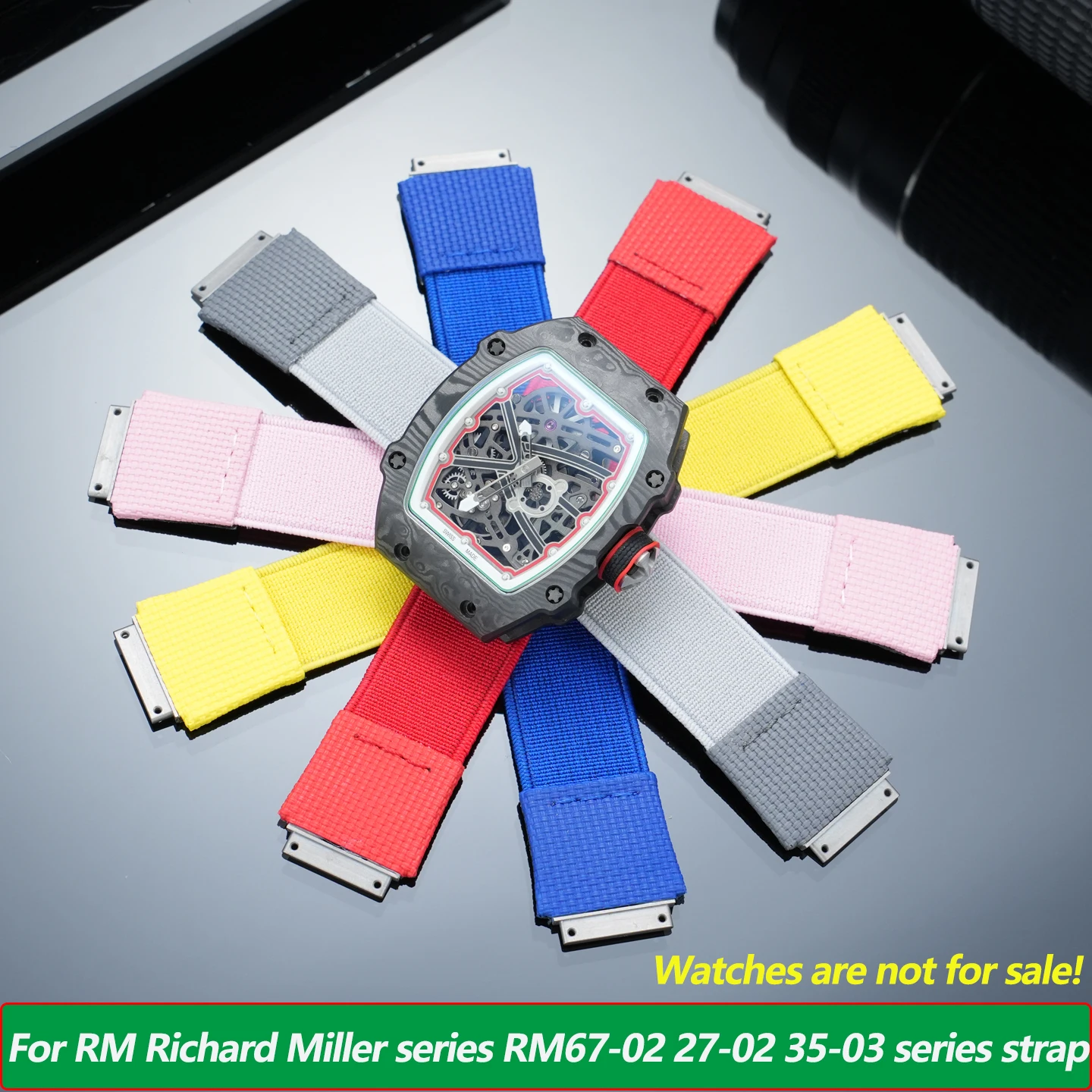 Customized FKM Strap For RM Richard Miller watch RM67 RM67-02 67-01 RM35-02 RM055 Series New Elastic nylon band Loop Bracelet
Customized FKM Strap For RM Richard Miller watch RM67 RM67-02 67-01 RM35-02 RM055 Series New Elastic nylon band Loop Bracelet