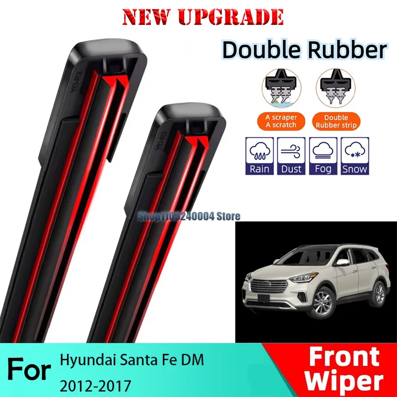 2PCS Car Wiper For Hyundai Santa Fe DM 2012-2017 Front Wiper Blades Brushes Auto Accessories 2012 2013 2014 2015 inch 26+14
2PCS Car Wiper For Hyundai Santa Fe DM 2012-2017 Front Wiper Blades Brushes Auto Accessories 2012 2013 2014 2015 inch 26+14