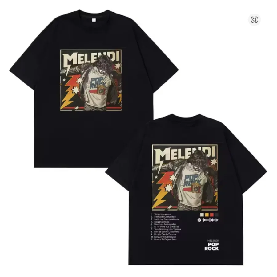 Rapper Melendi Pop Rock Tour 2026 T Shirts Men's Vintage Gothic Oversized Cotton T-shirt Y2k Man Hip Hop Punk Tees Streetwear
Rapper Melendi Pop Rock Tour 2026 T Shirts Men's Vintage Gothic Oversized Cotton T-shirt Y2k Man Hip Hop Punk Tees Streetwear