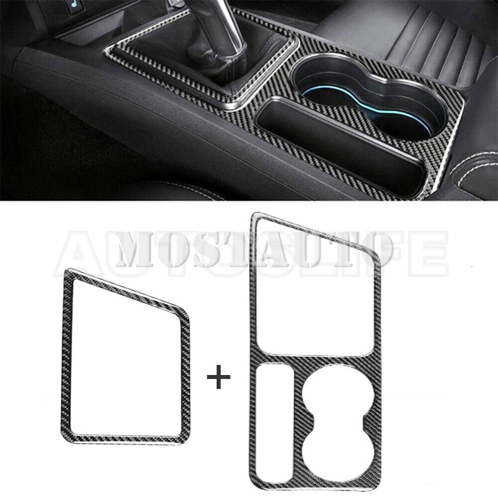 Soft Carbon Fiber Interior Center Console Gear Shift Box Water Cup Holder Frame Trim Cover For Dodge Challenger 2008-2014 2pcs
Soft Carbon Fiber Interior Center Console Gear Shift Box Water Cup Holder Frame Trim Cover For Dodge Challenger 2008-2014 2pcs