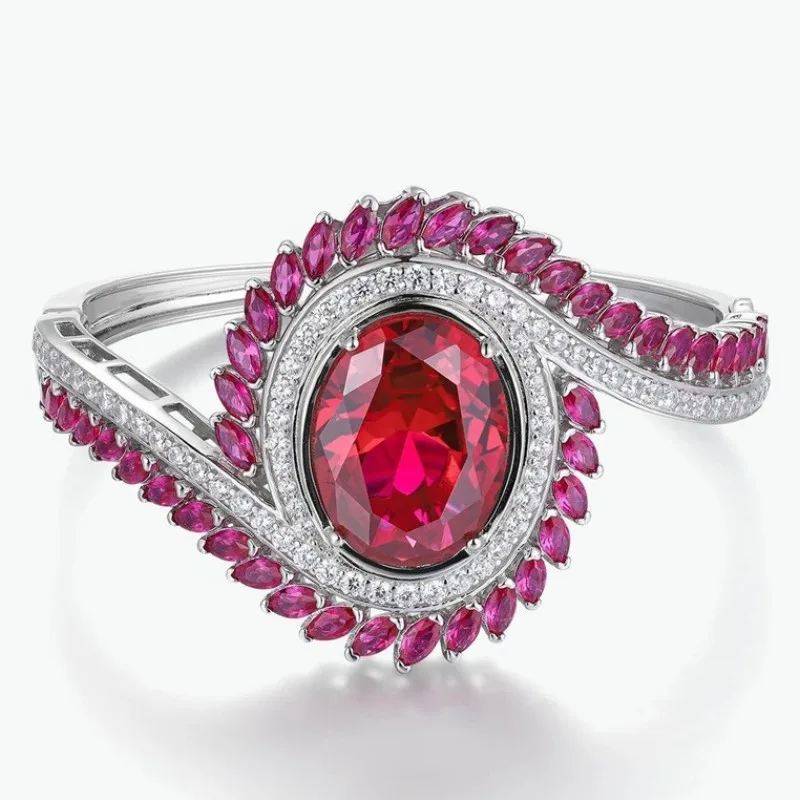ZOCA 925 Sterling Silver Synthetic Ruby Bracelet Fashion Gemstone Bracelet For Women
ZOCA 925 Sterling Silver Synthetic Ruby Bracelet Fashion Gemstone Bracelet For Women
