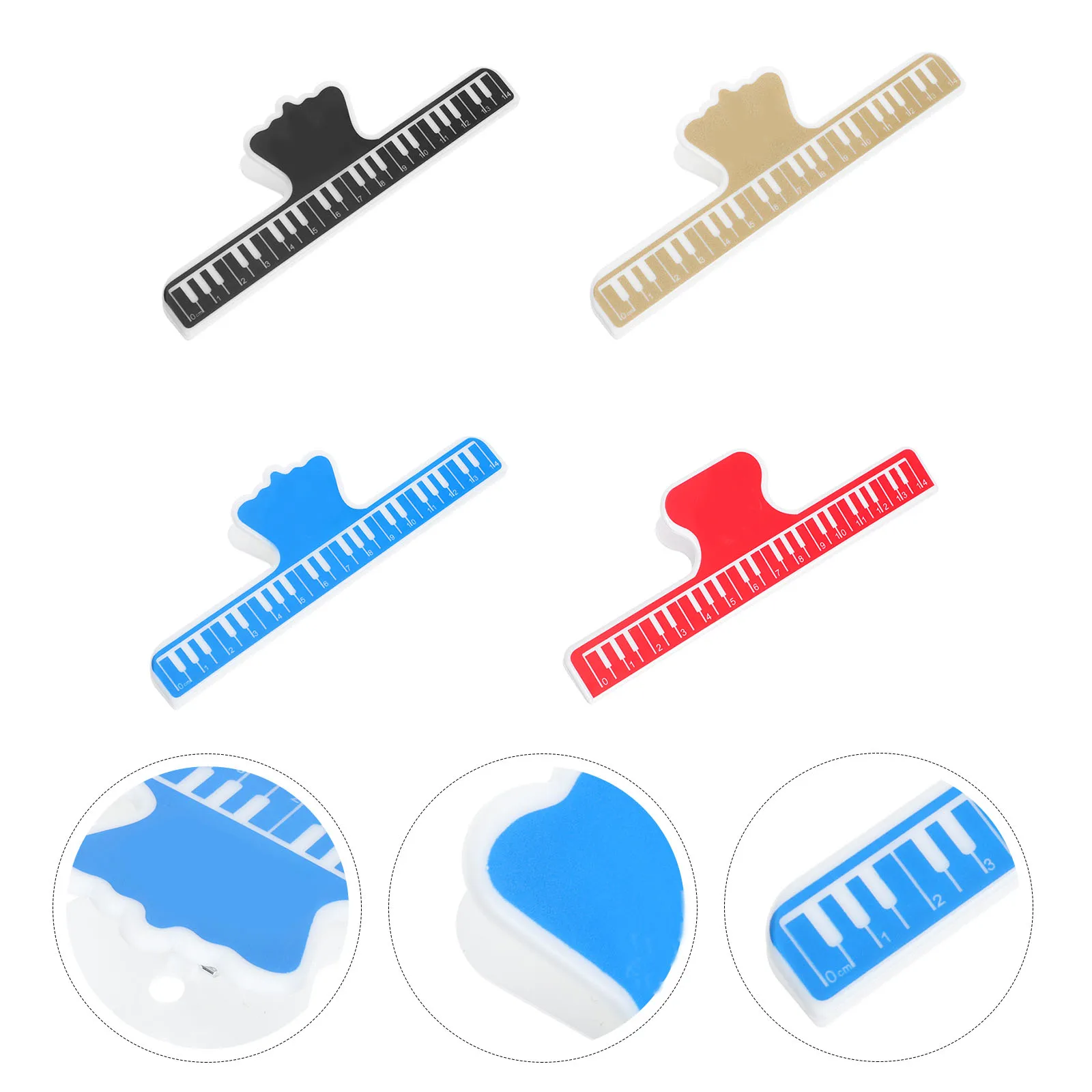 4 Pcs Stave Folder Piano Score Clip Student Use Plastic Fancy Musical Strong Clips
4 Pcs Stave Folder Piano Score Clip Student Use Plastic Fancy Musical Strong Clips