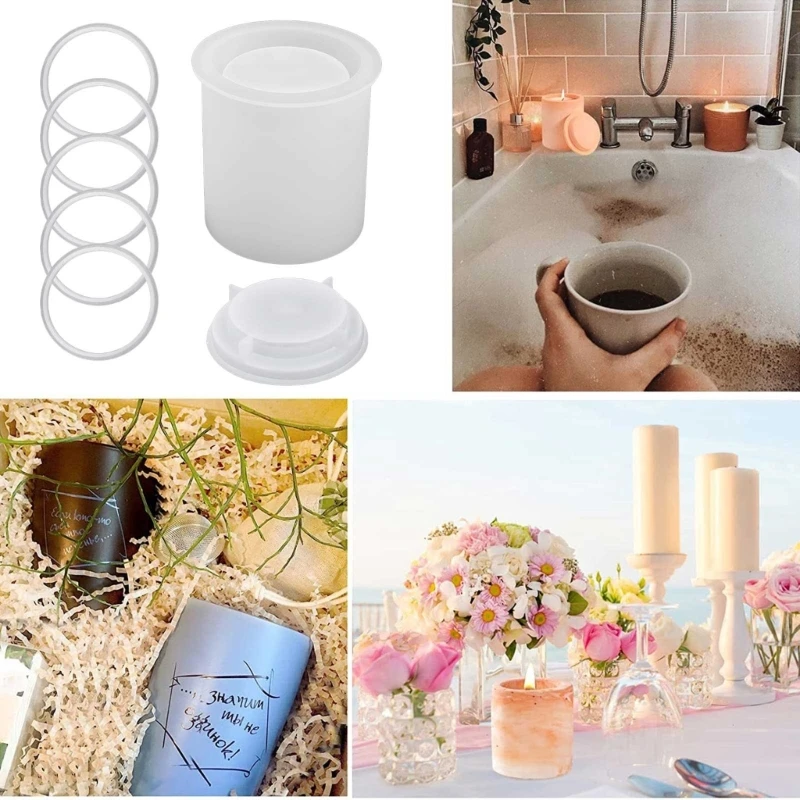 Silicone Cup Molds Resin Cup Mold Pen Holder Mould Makeup Brush Mold Silicone Material Hand-Making Tool N0HE
Silicone Cup Molds Resin Cup Mold Pen Holder Mould Makeup Brush Mold Silicone Material Hand-Making Tool N0HE