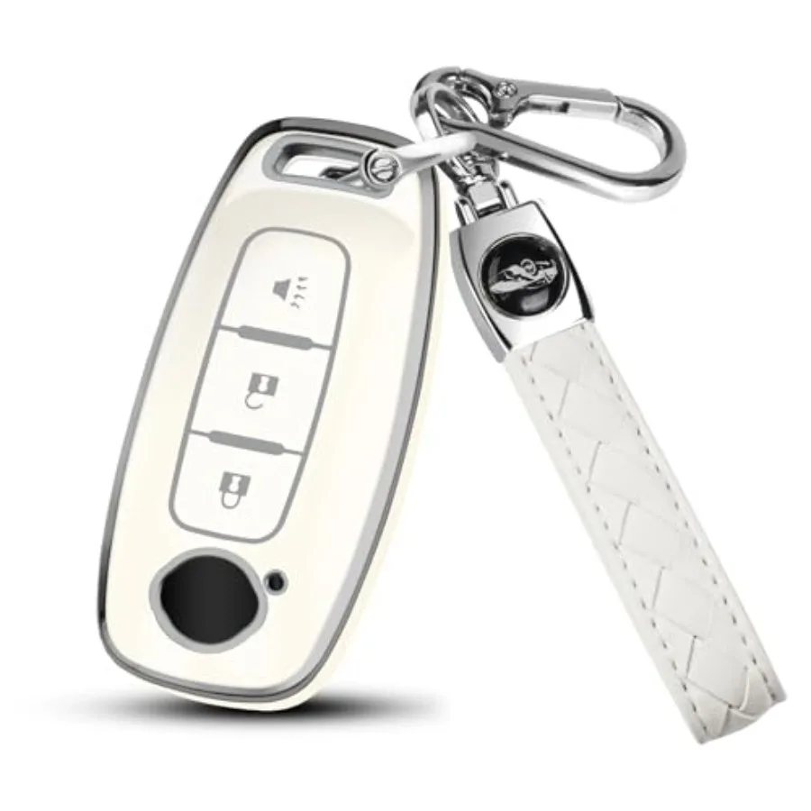 for Nissan Key Cover, TPU Key Case with Silver Edge, Compatible with 2023 2024 2025 Nissan Pathfinder Rogue Kicks with Keychain
for Nissan Key Cover, TPU Key Case with Silver Edge, Compatible with 2023 2024 2025 Nissan Pathfinder Rogue Kicks with Keychain